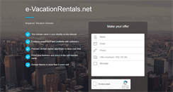 Desktop Screenshot of e-vacationrentals.net