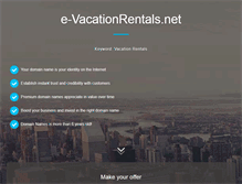 Tablet Screenshot of e-vacationrentals.net